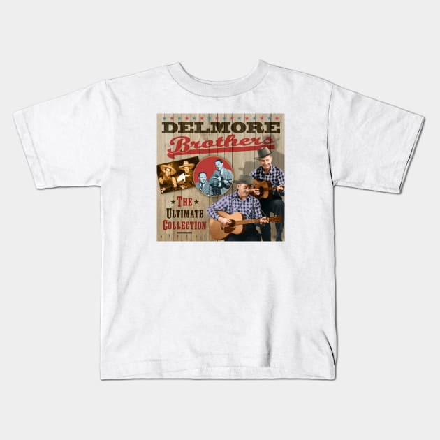 The Delmore Brothers Kids T-Shirt by PLAYDIGITAL2020